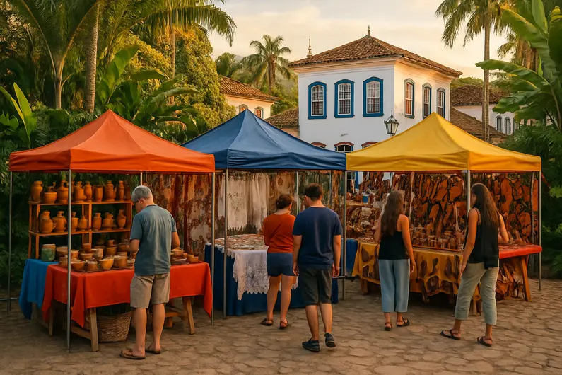 Os 8 melhores lugares para apreciar o artesanato em Paraty