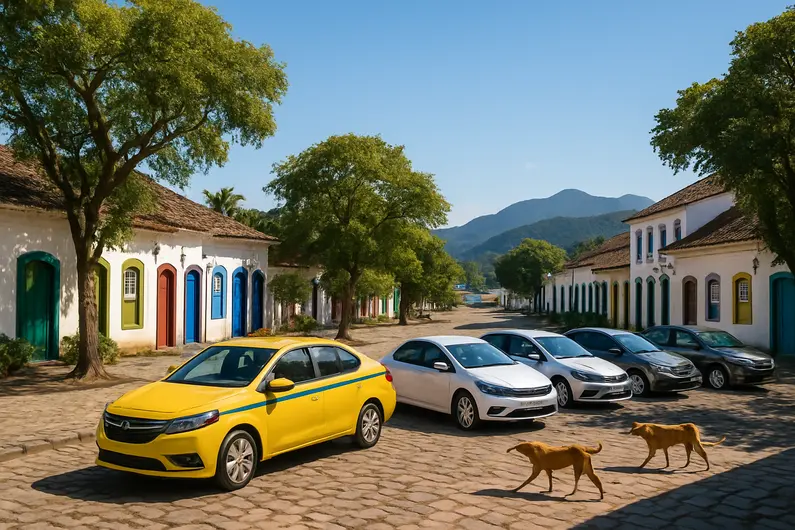 Transporte em Paraty: Táxis e Aplicativos