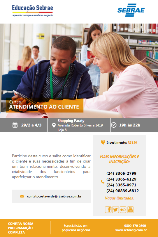 Curso de Atendimento ao Cliente Sebrae