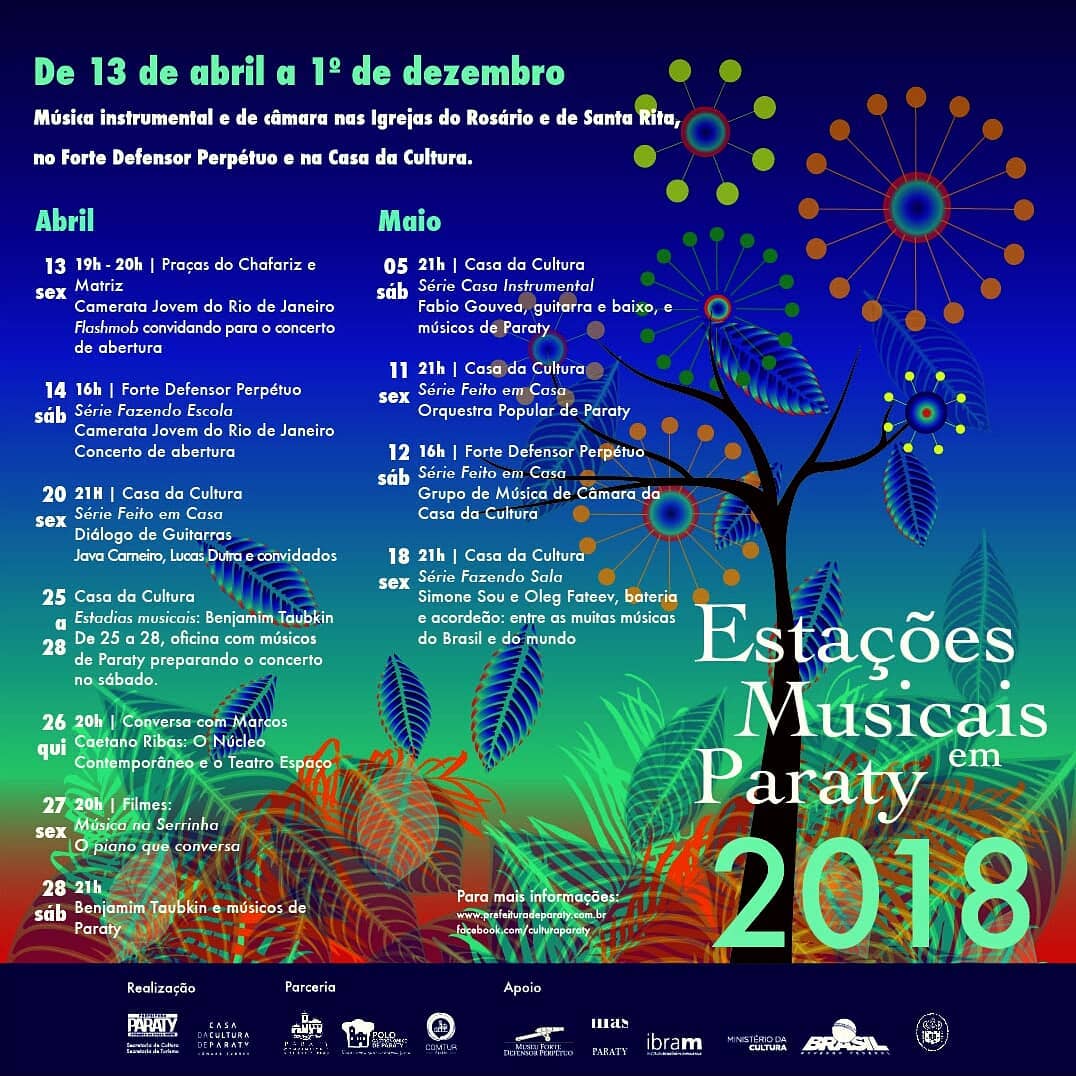 Programação do Festival Estações Musicais 2018