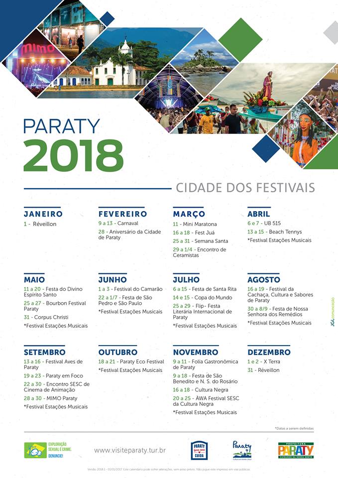 Acompanhe o Calendário de Eventos da cidade!