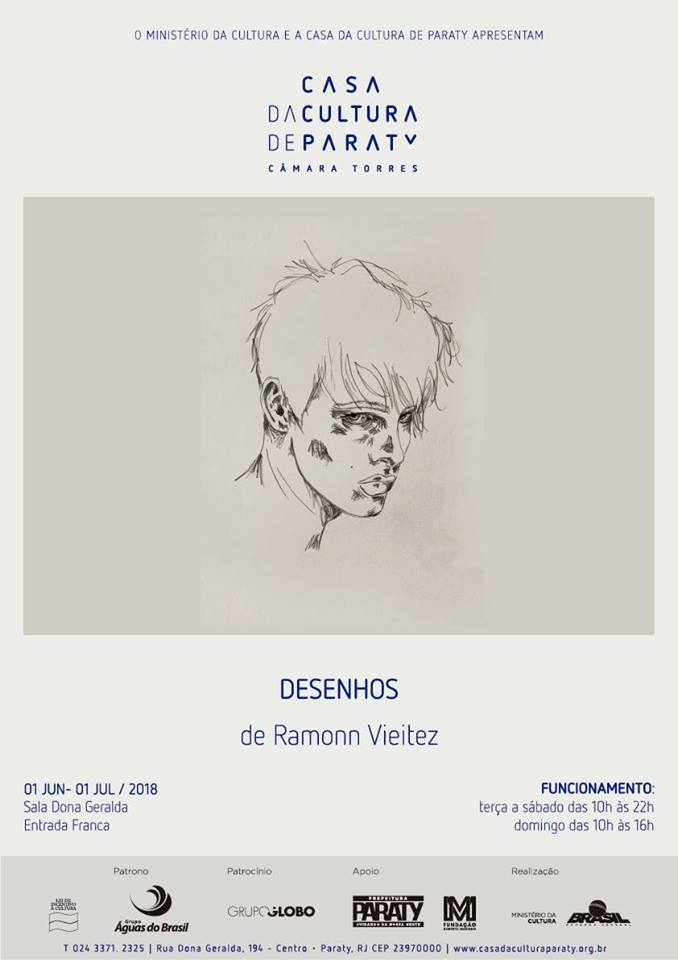 Abertura exposição Desenhos, de Ramonn Vietez