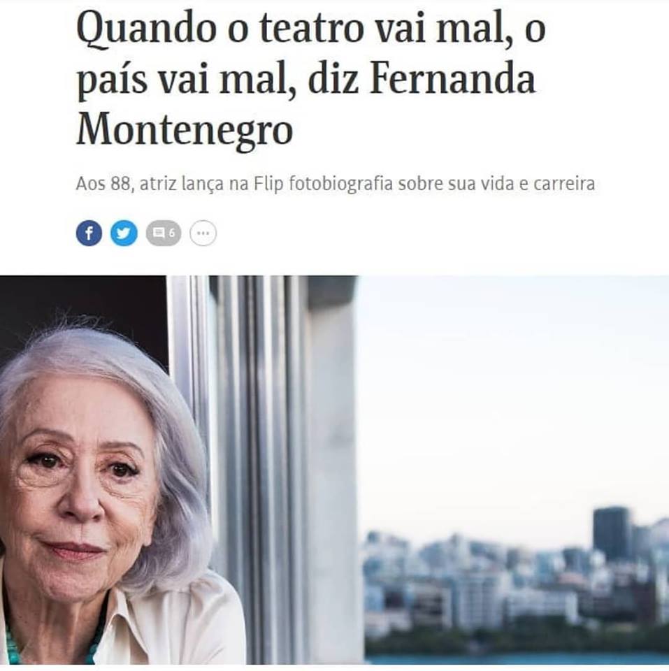 Quando o teatro vai mal, o país vai mal