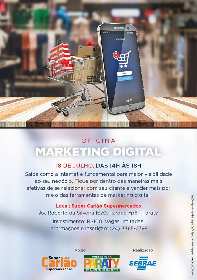 Sebrae/RJ realiza oficina de Marketing Digital em Paraty