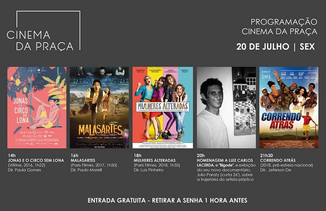 PROGRAMAÇÃO DE ESTRÉIA DO CINEMA