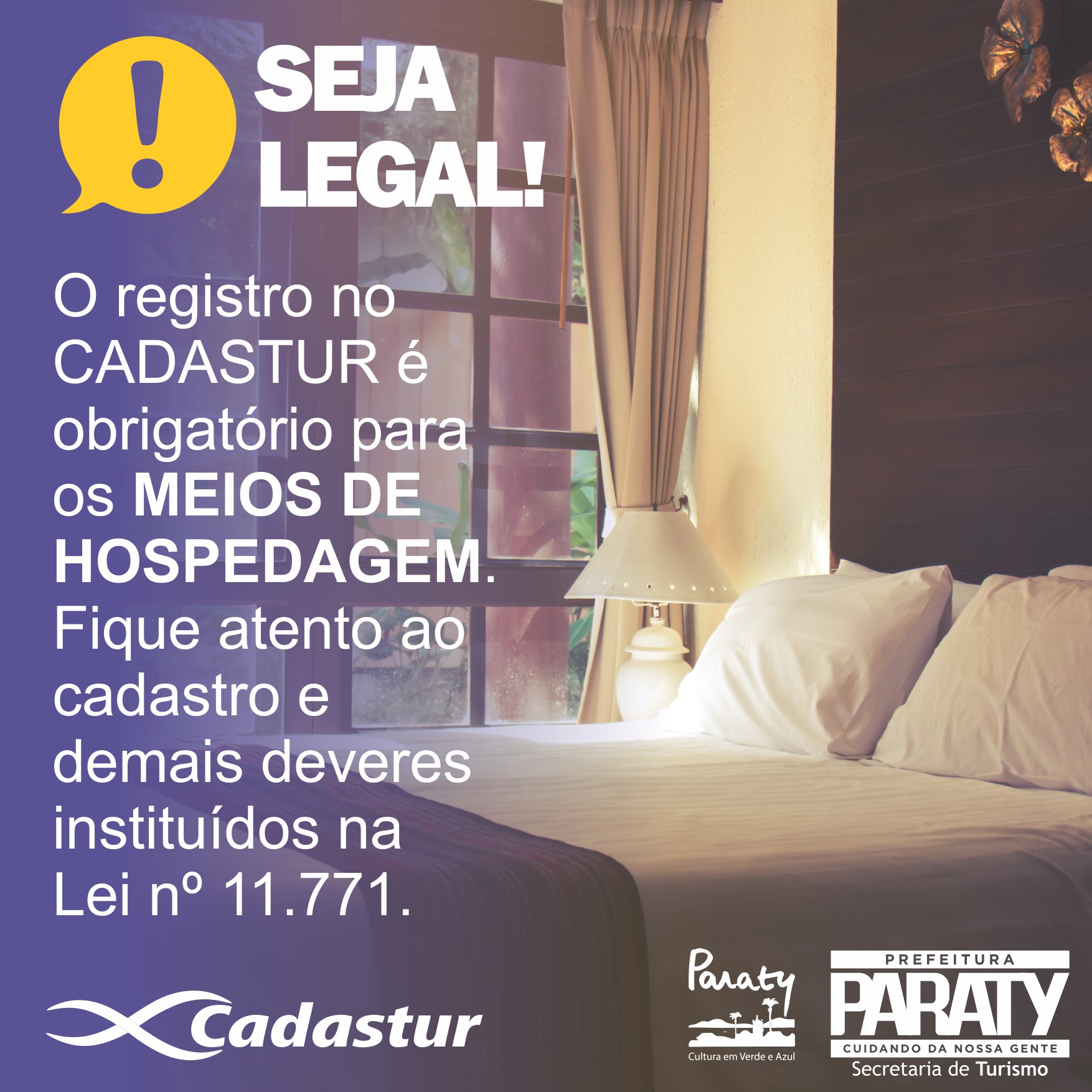 Seja legal – meios de hospedagem