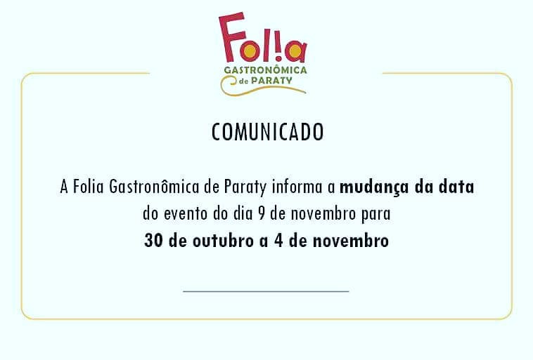 Nova data Folia Gastronômica