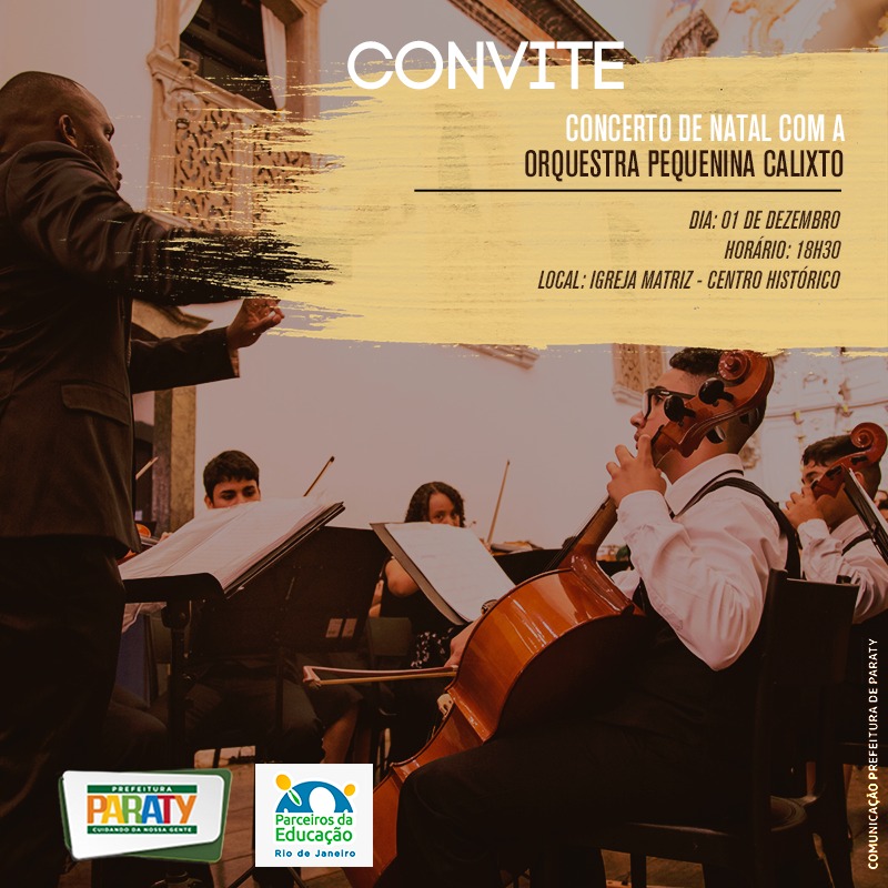 Convite Orquestra Pequenina Calixto