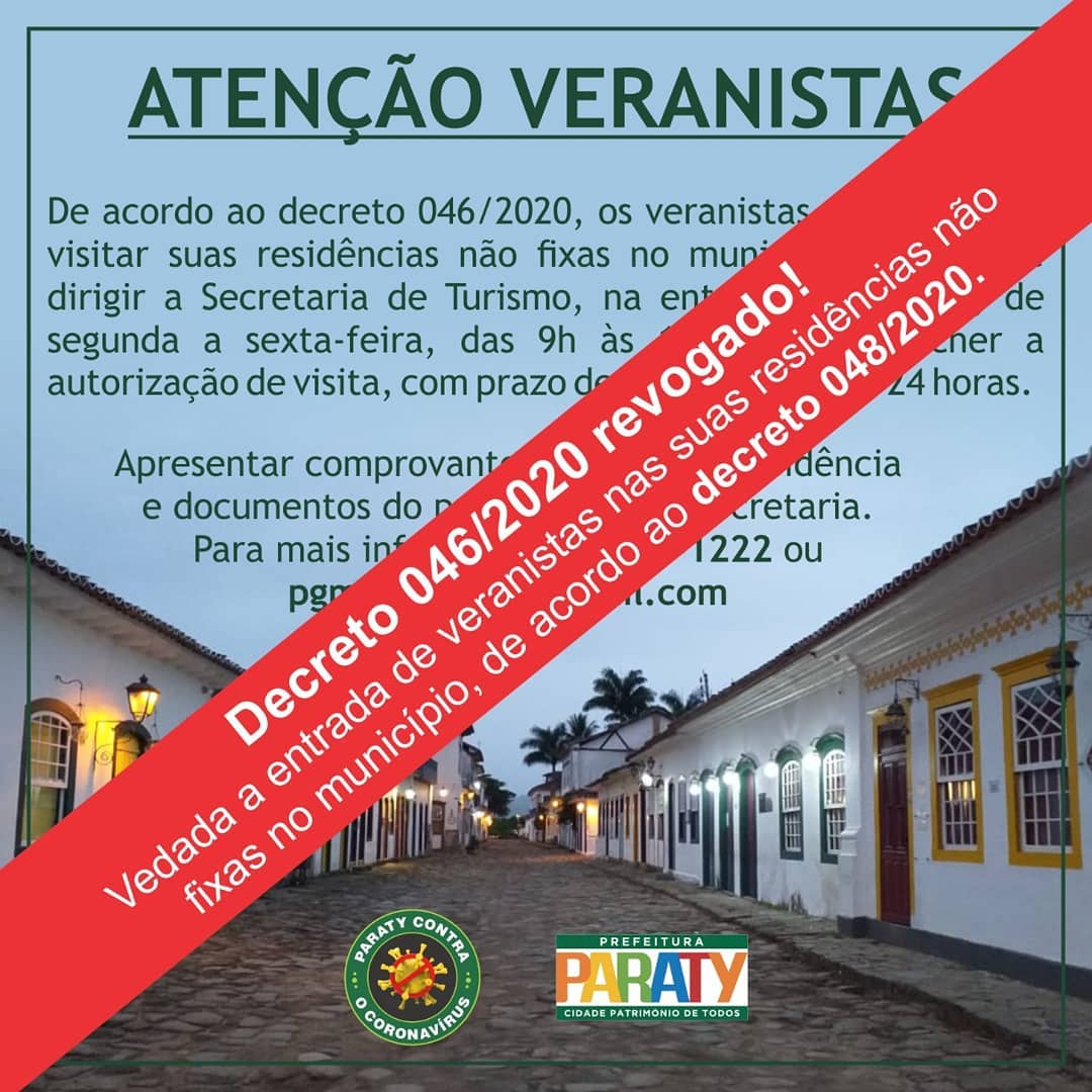 Comunicado aos Veranistas