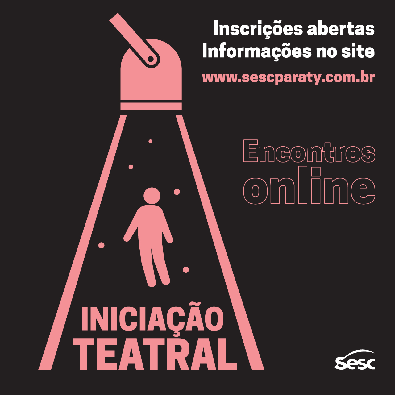 Sesc Paraty tem inscrições abertas para curso de Iniciação Teatral