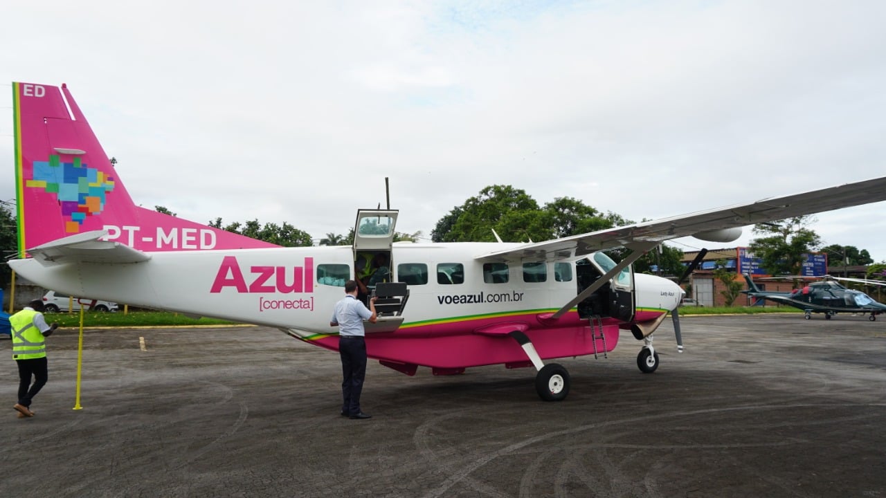 Empresa Azul iniciou as operações de voos regulares para Paraty