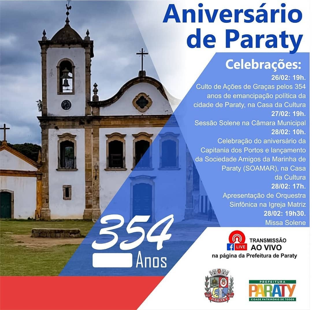 Aniversário de Paraty – 354 anos!