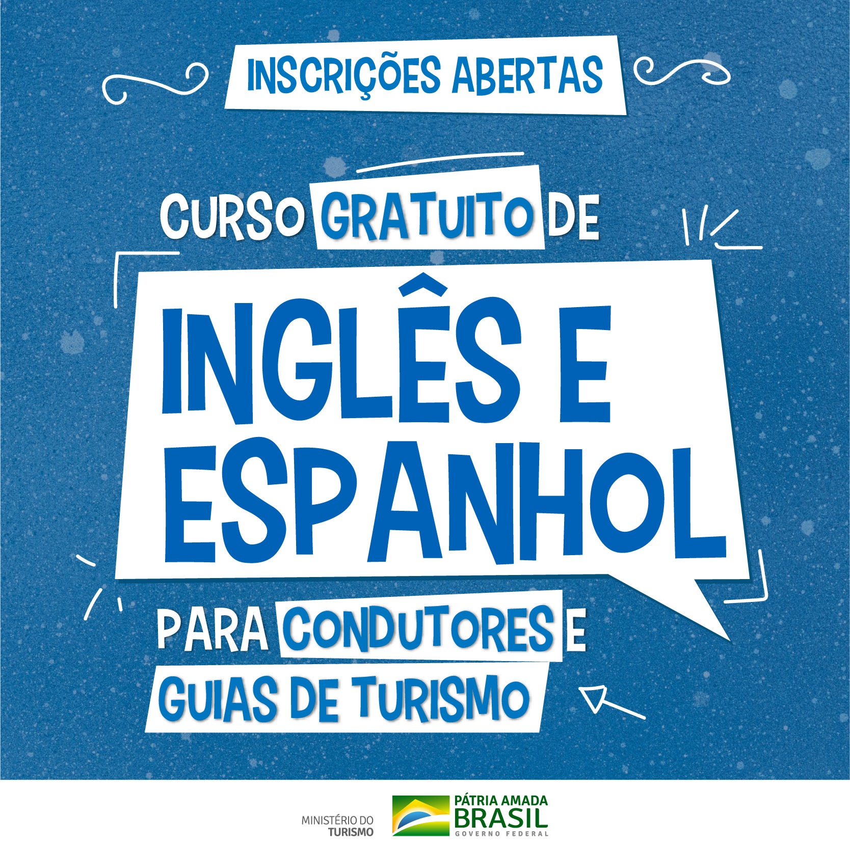 Cursos gratuitos de inglês e espanhol