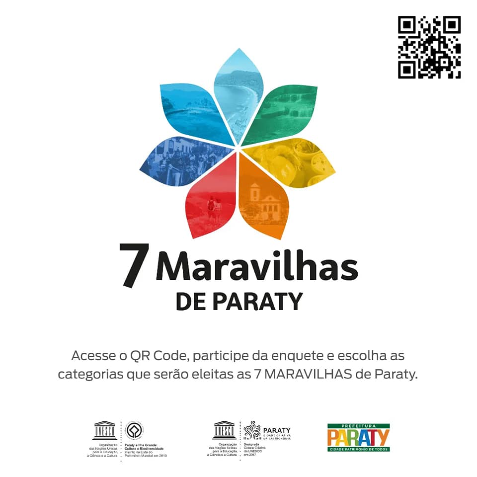 A Prefeitura de Paraty lança o concurso “Sete Maravilhas de Paraty”!