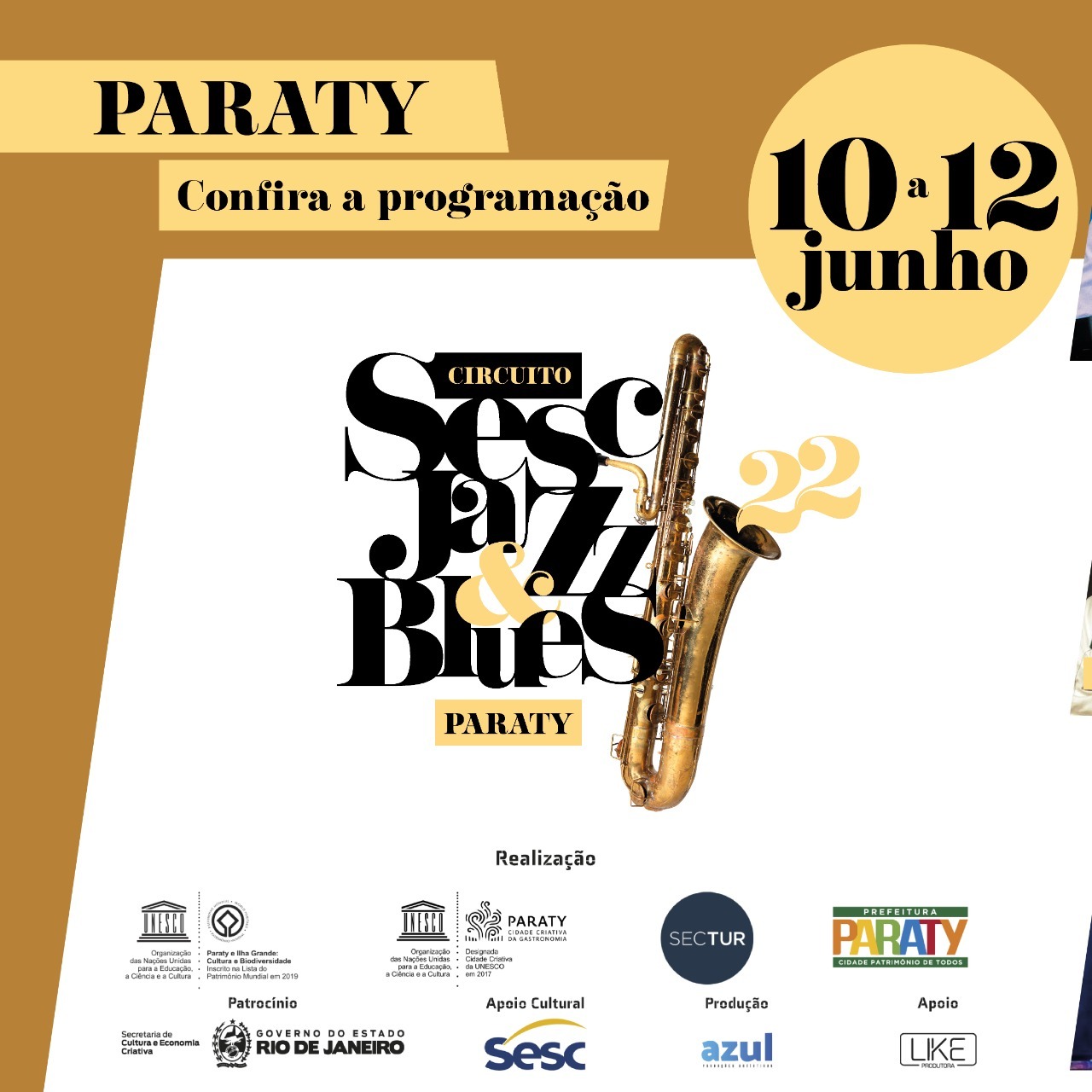 Esta chegando o Circuito Sesc Jazz & Blues Paraty!